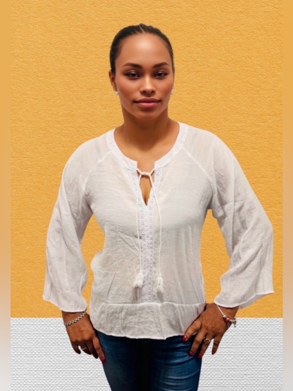 🌸✨Counterparts Women’s Blouse – Size Extra Large – White NWOT✨🌸